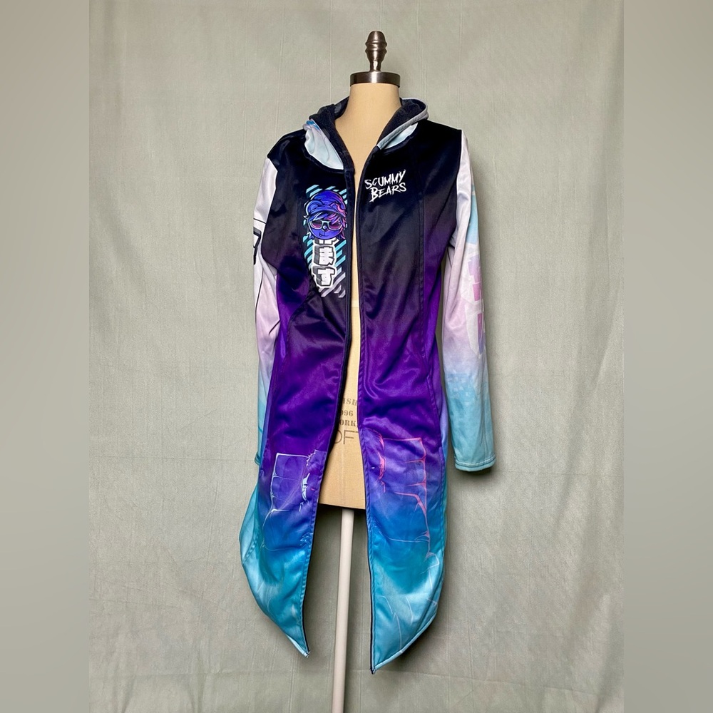 Scummy Bears Gradient Hooded Duster Jacket